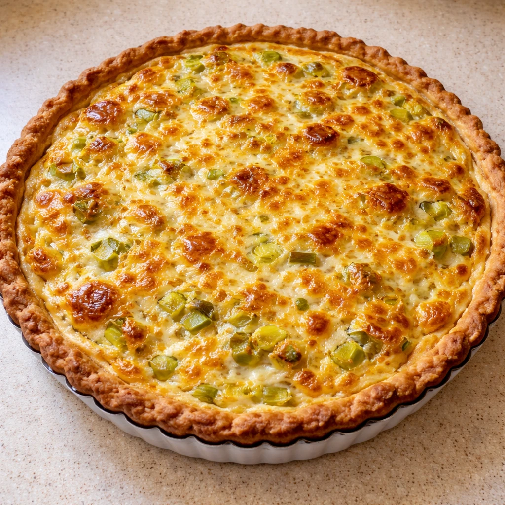 Régalez-vous avec une Tarte aux Poireaux Crémeuse