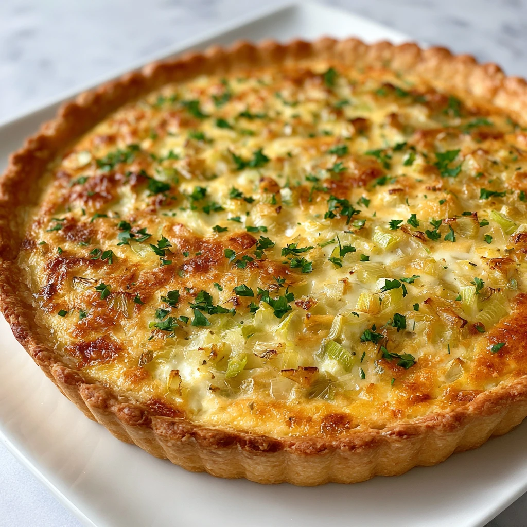 Régalez-vous avec une Tarte aux Poireaux Crémeuse
