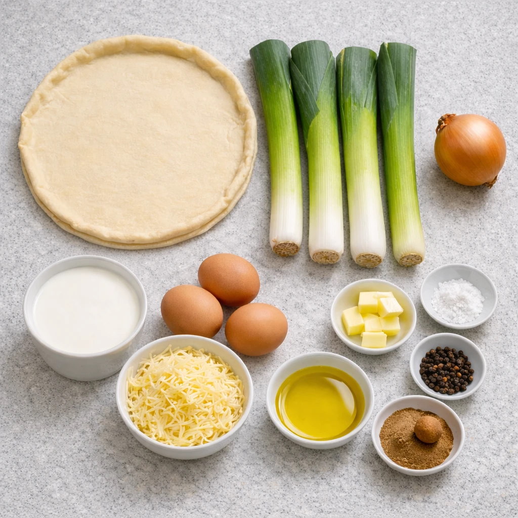 tarte aux poireaux