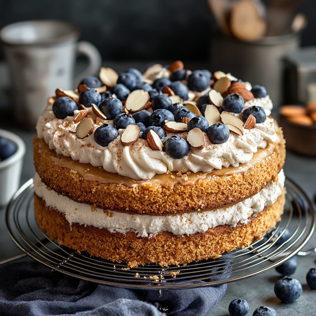 Savourez la perfection : Gâteau aux amandes moelleux et gourmand