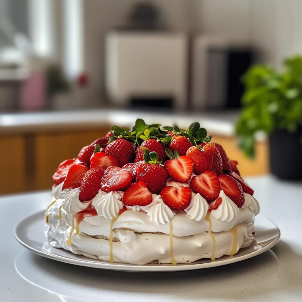 Pavlova aux Fraises : Recette Simple et Délicieuse