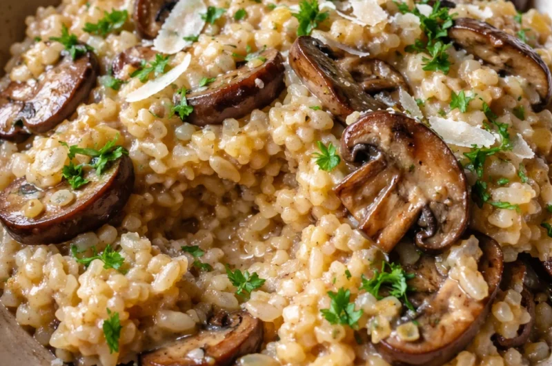 Recette Risotto aux champignons