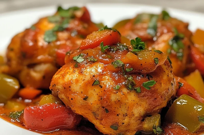 Recette Poulet aux Poivrons