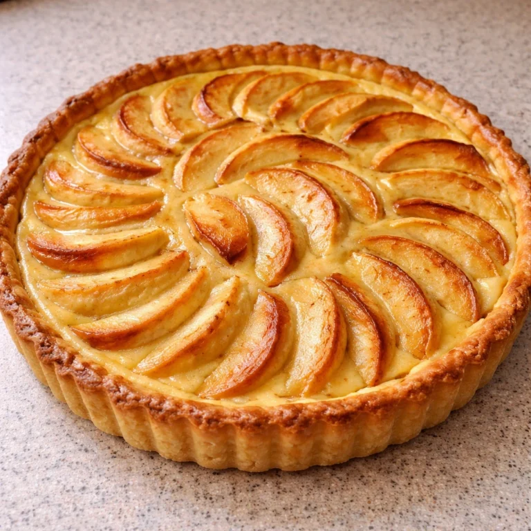 tarte aux pommes flan