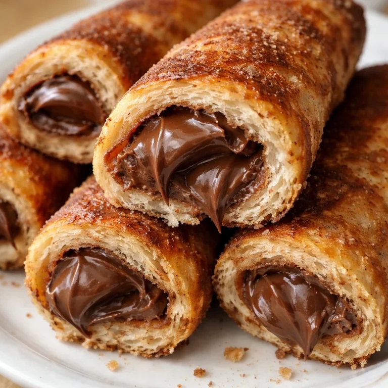 Roulé nutella façon pain perdu