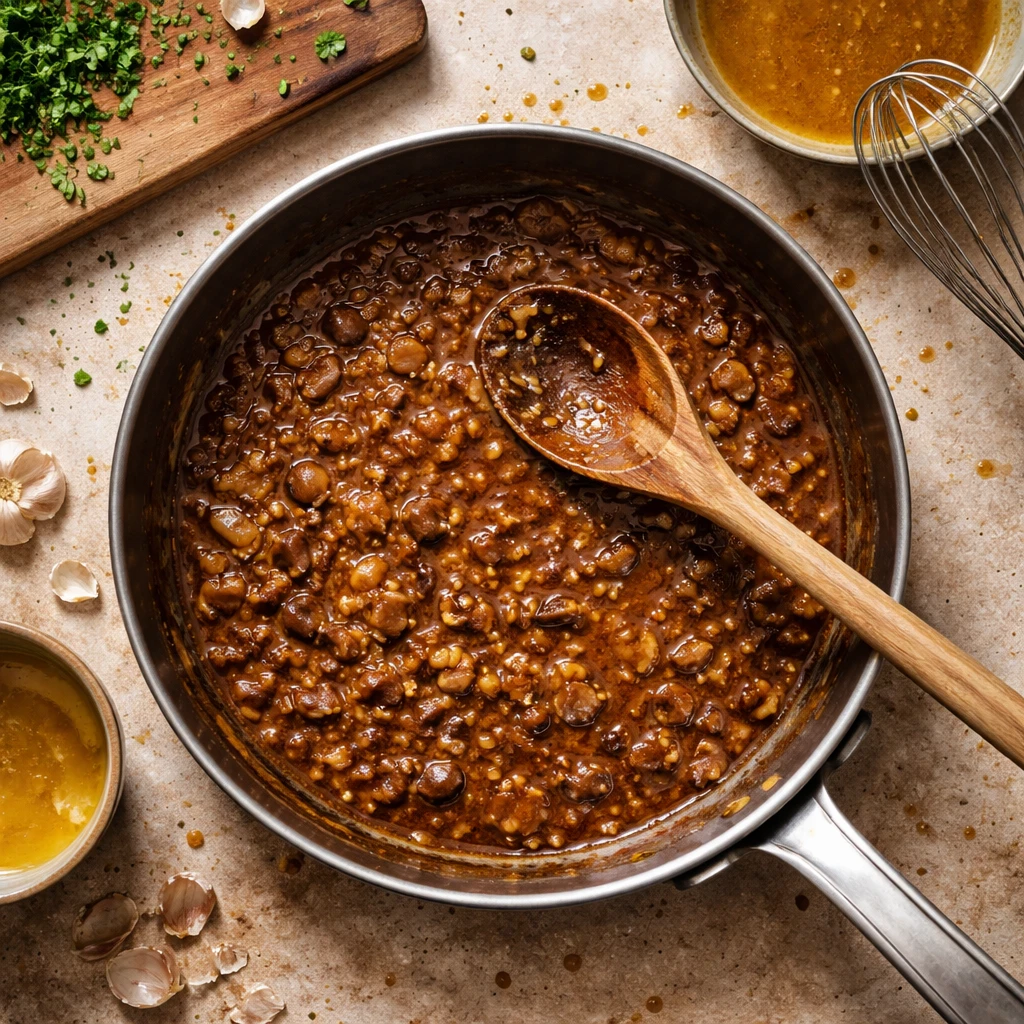 Rôti de magret de canard aux cèpes