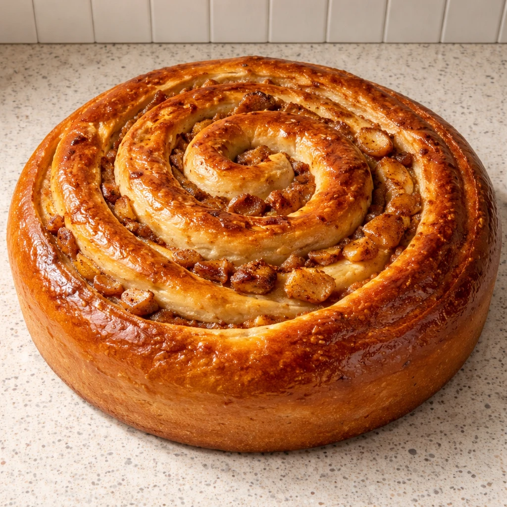 Brioche Roulée aux Pommes et Cannelle : Un Délice Automnal