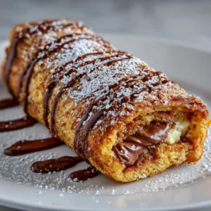 Roulé nutella façon pain perdu
