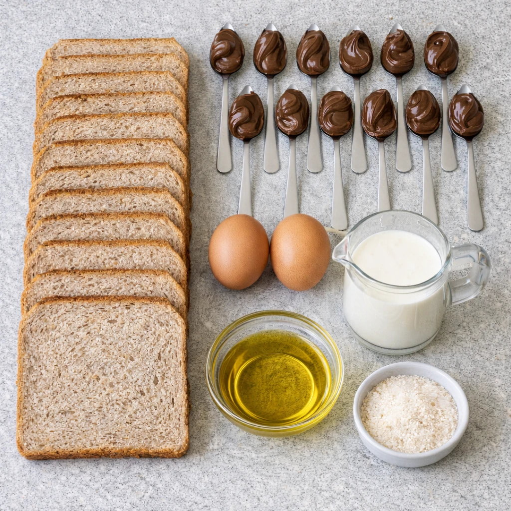 Roulé nutella façon pain perdu