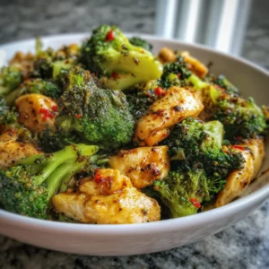 Sauté de poulet et brocoli classique