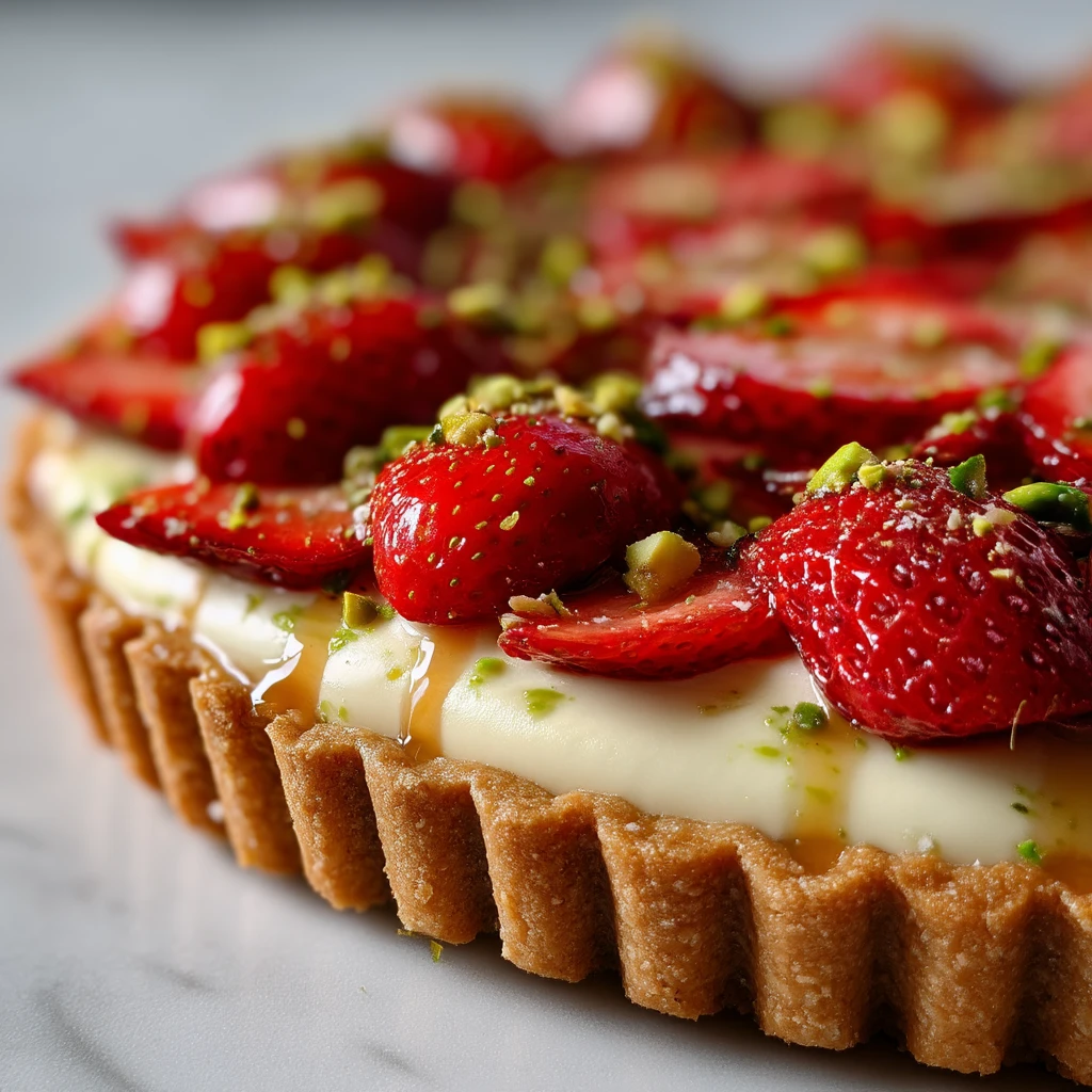 Tarte Fraise Pistache