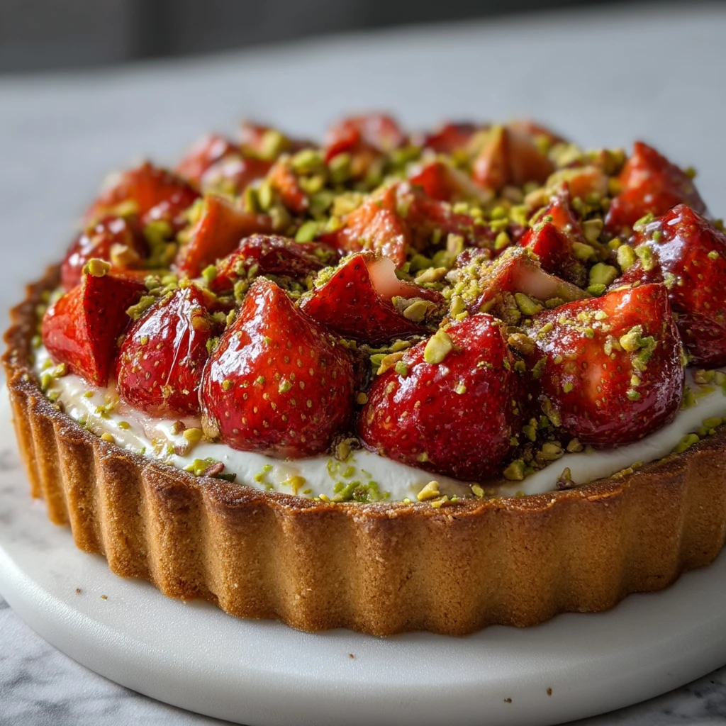 Tarte Fraise Pistache