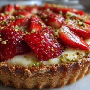 Tarte Fraise Pistache