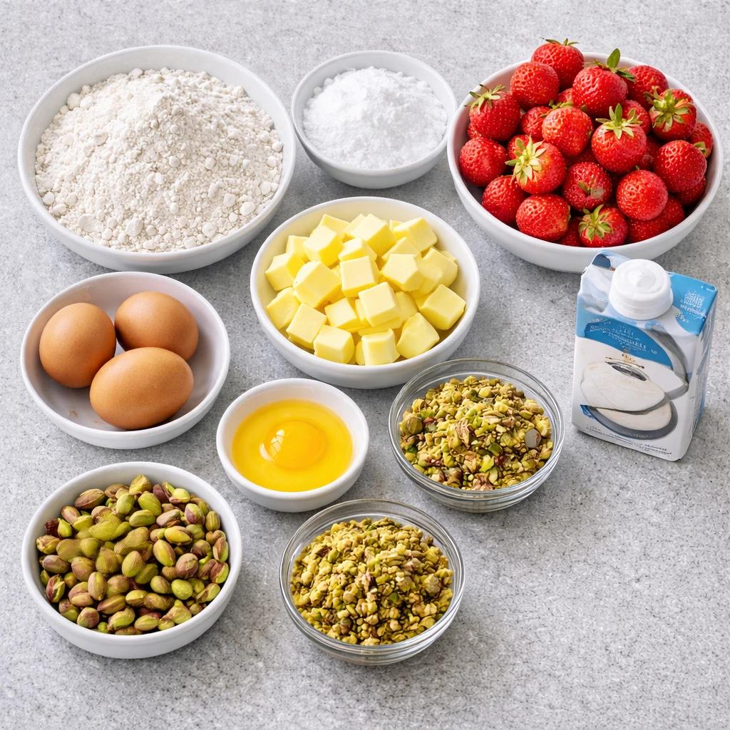 Tarte Fraise Pistache