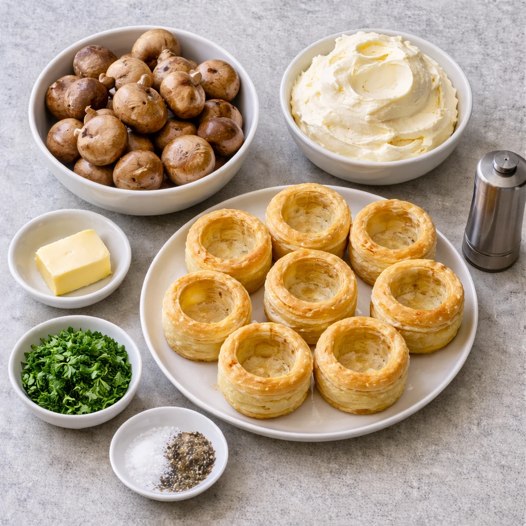bouchées aux champignons