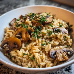 risotto aux champignons