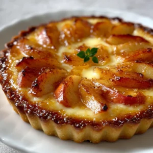 tarte aux pommes flan