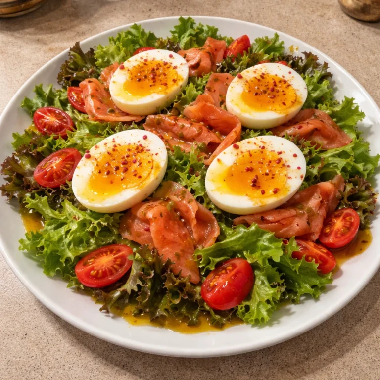 salade saumon fumé
