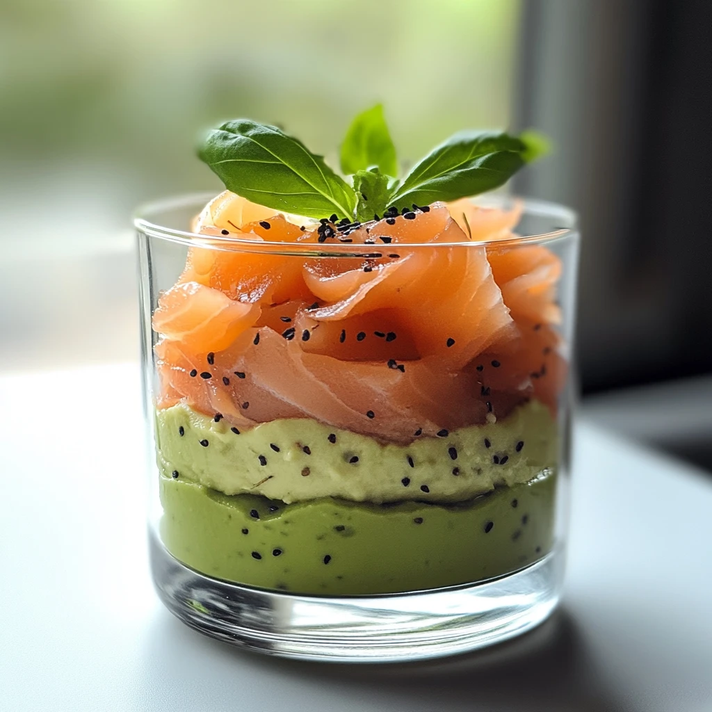Verrine Avocat Saumon Fumé