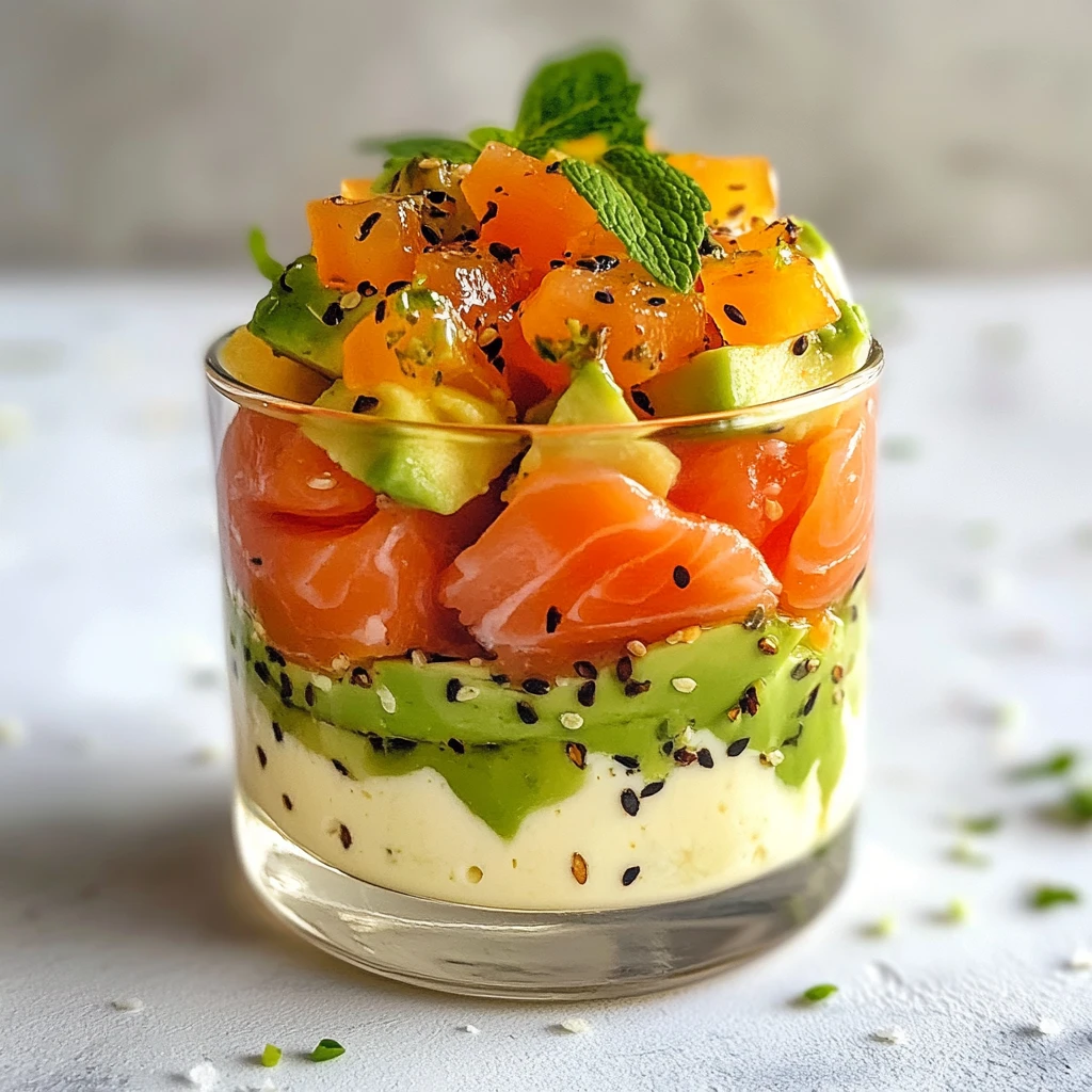Savourez la Verrine Avocat Saumon Fumé Chez Vous