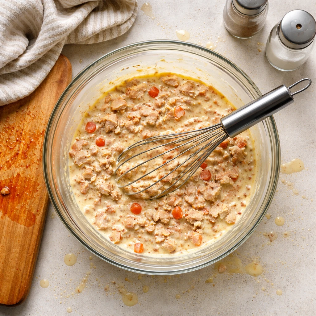 Tarte au Thon Tomate Moutarde​