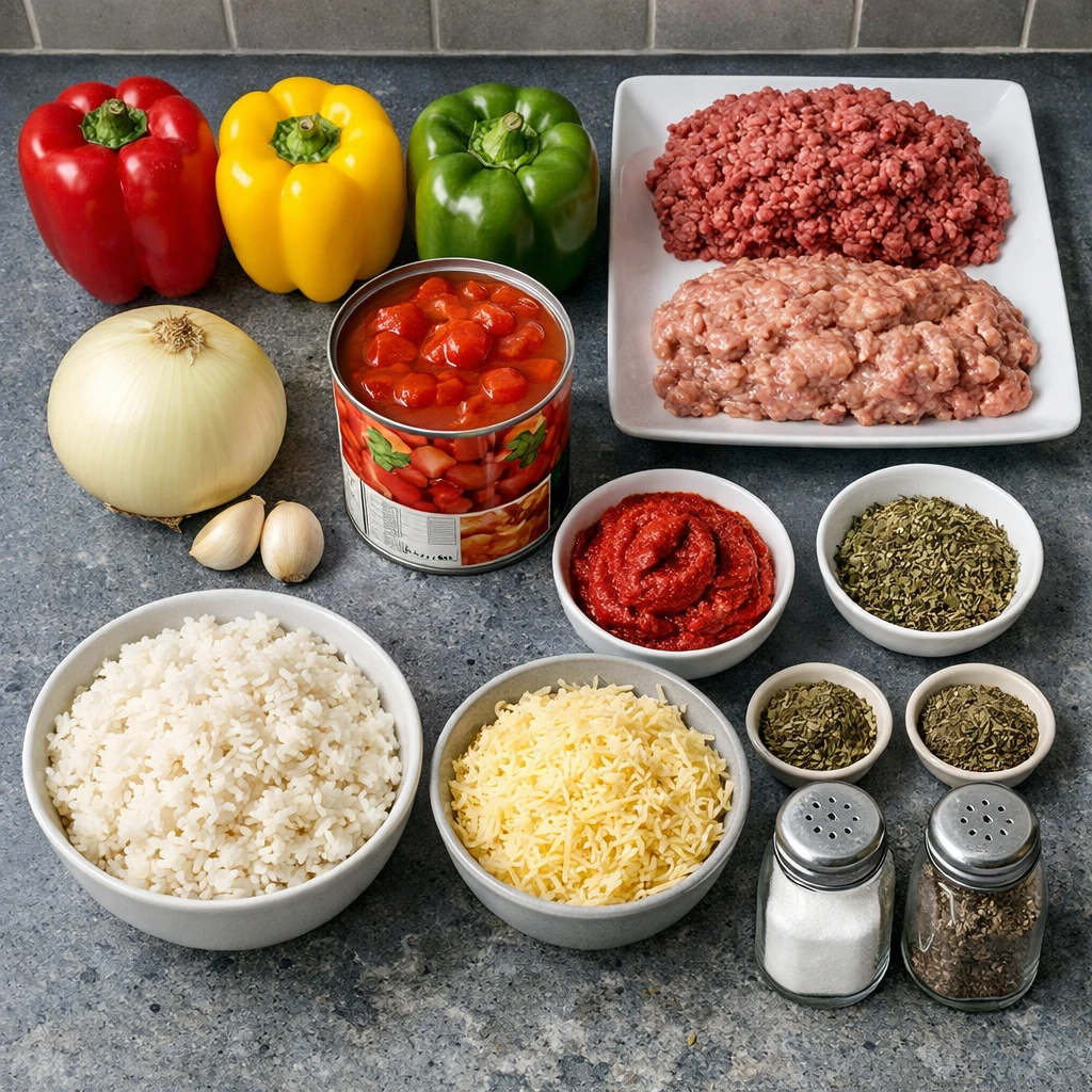 Poivrons Farcis à la Viande