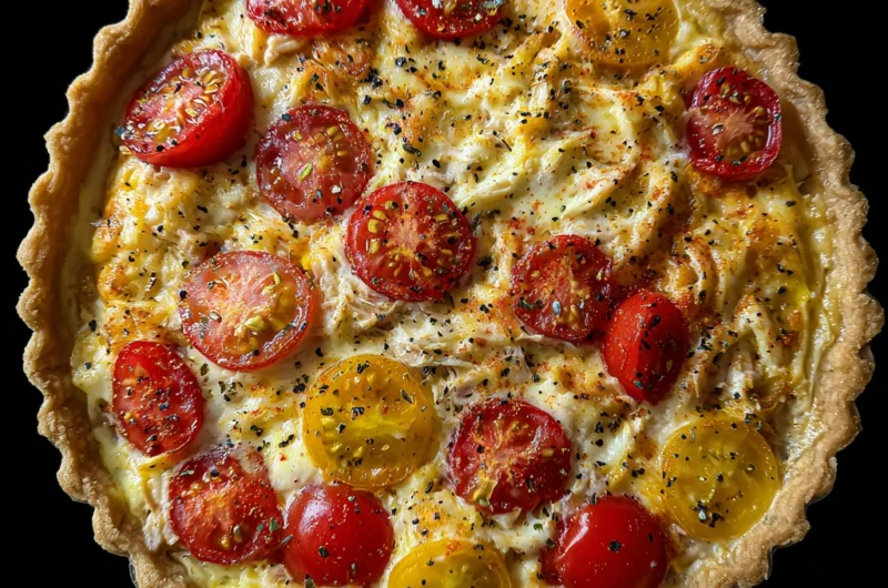 Recette Tarte au Thon Tomate Moutarde​