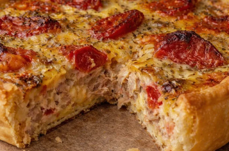 Recette Tarte au Thon Tomate Moutarde​