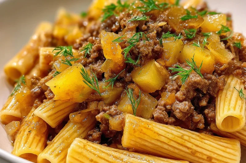 Recette Cornettes au Viande Hachée