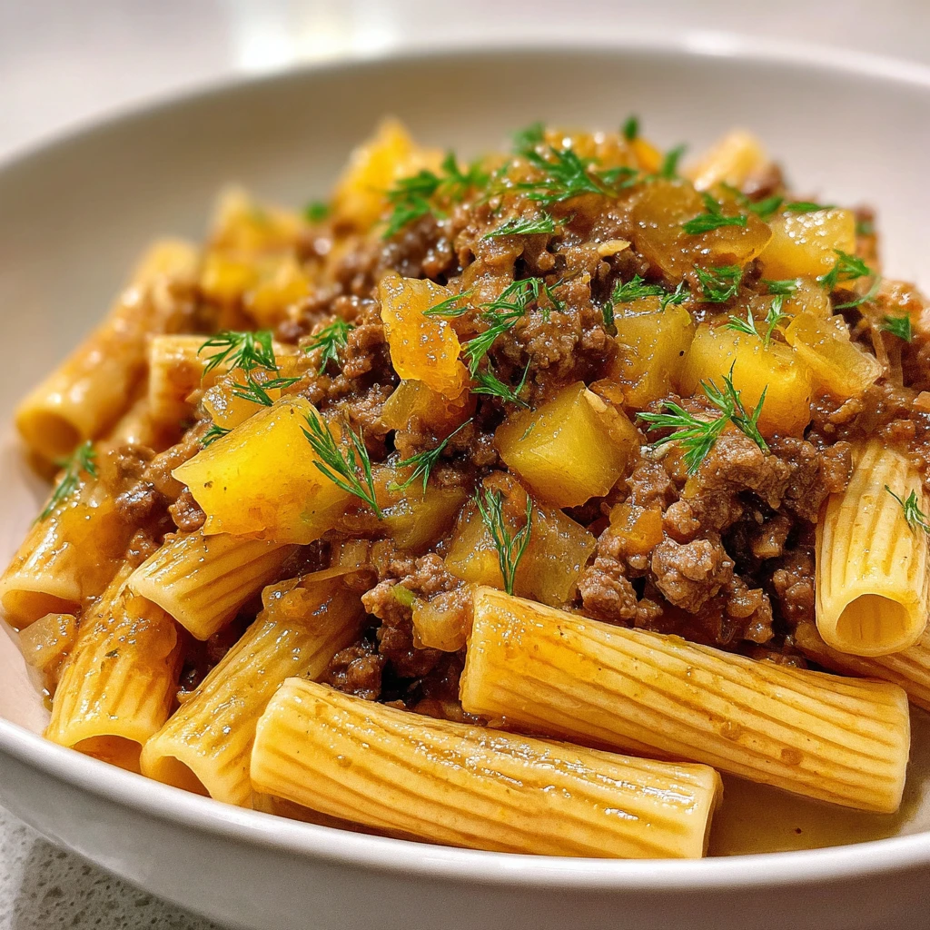 Recette Cornettes au Viande Hachée