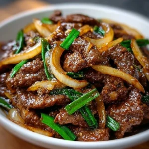 Recette de Boeuf Sauté aux Oignons, plat savoureux et facile à préparer.