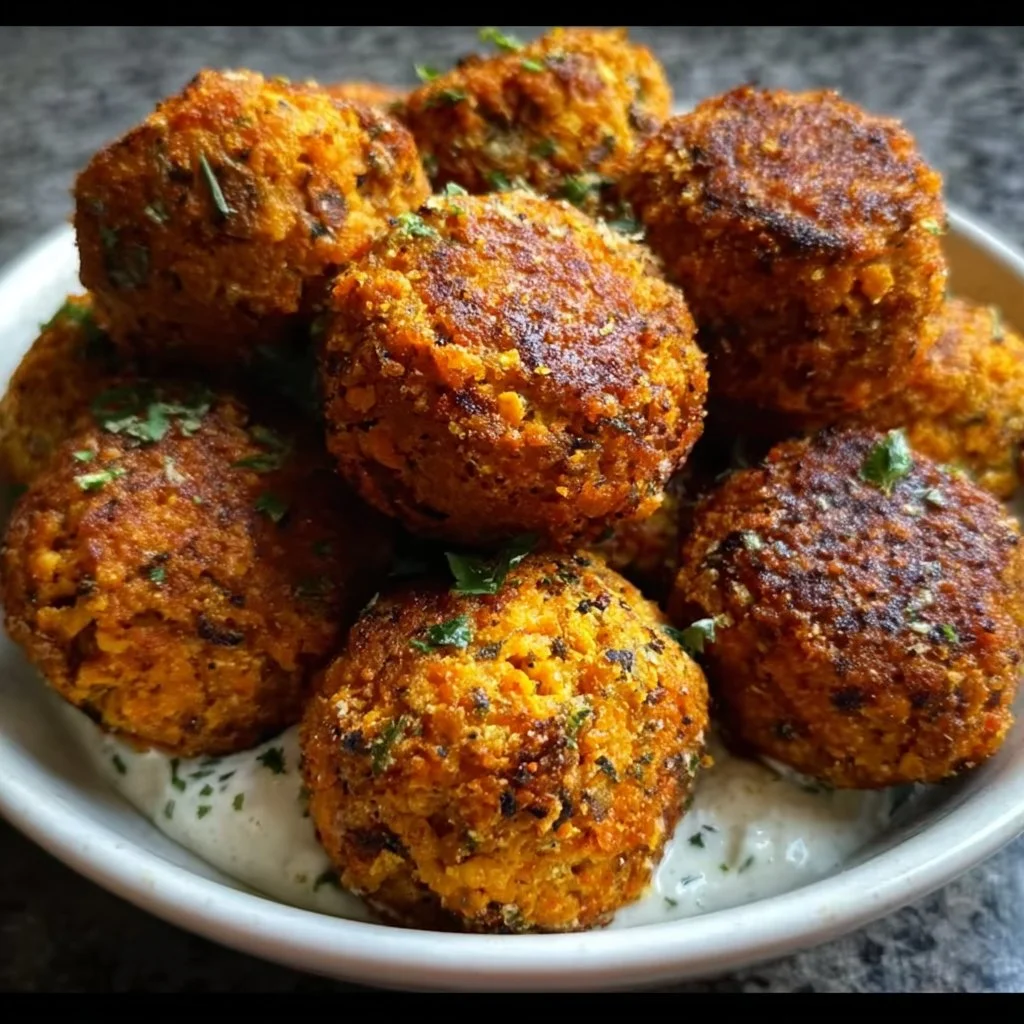 Boulettes végétariennes de patate douce et pois chiches