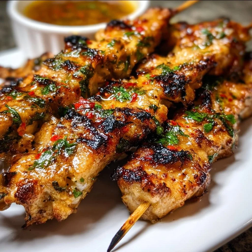Brochettes Poulet Thaï Coco