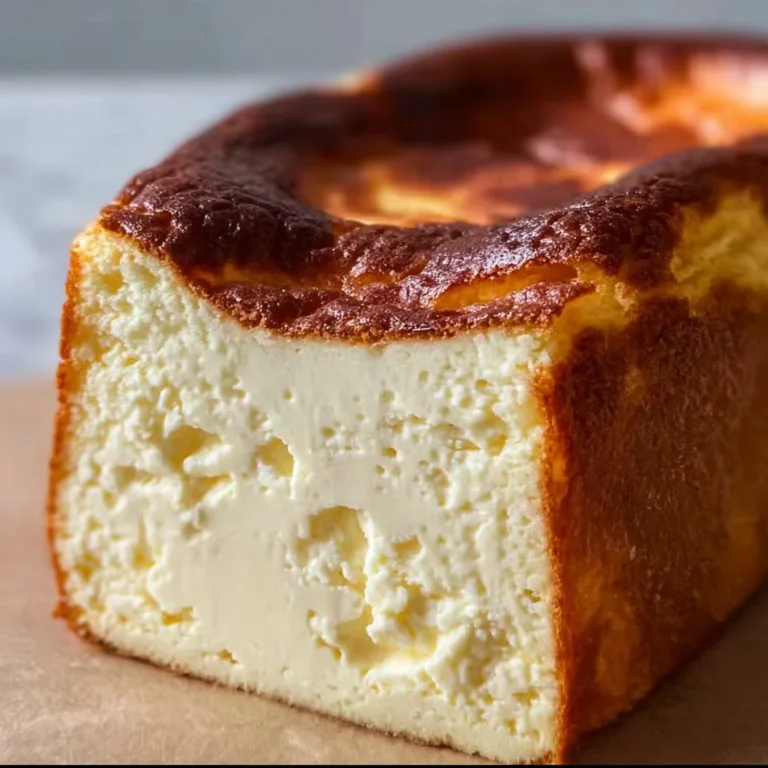 Cheesecake basque brûlé avec une croûte dorée et crémeux à l'intérieur