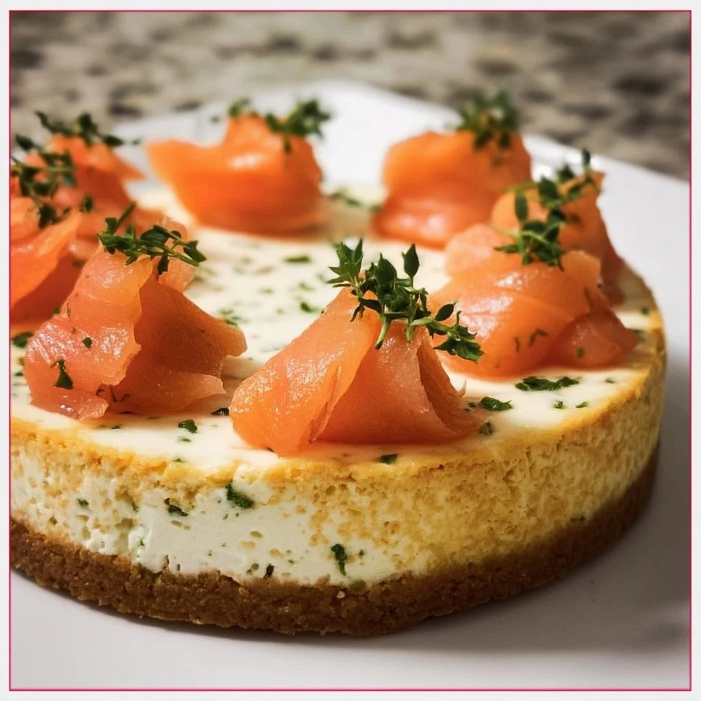 Cheesecake Salé au Saumon Fumé