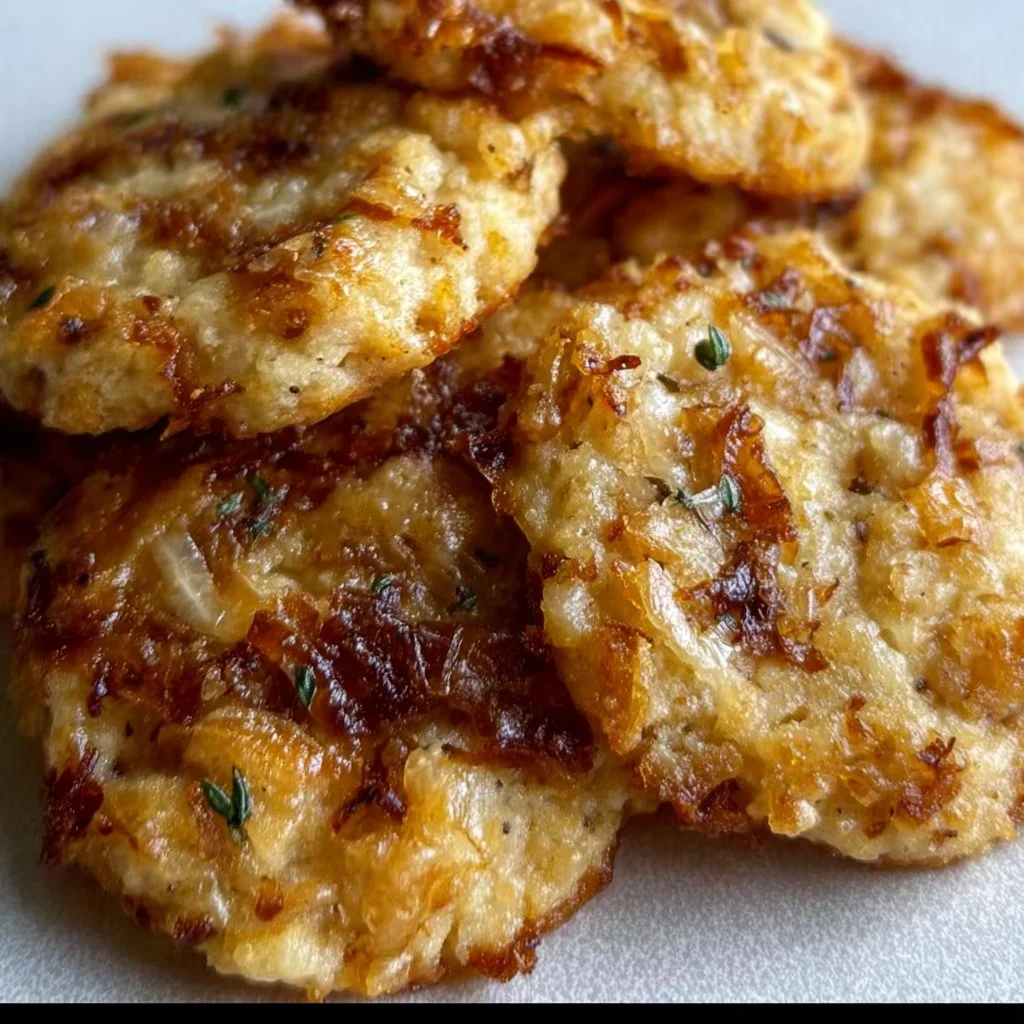 Cookies salés moelleux aux oignons caramélisés et comté