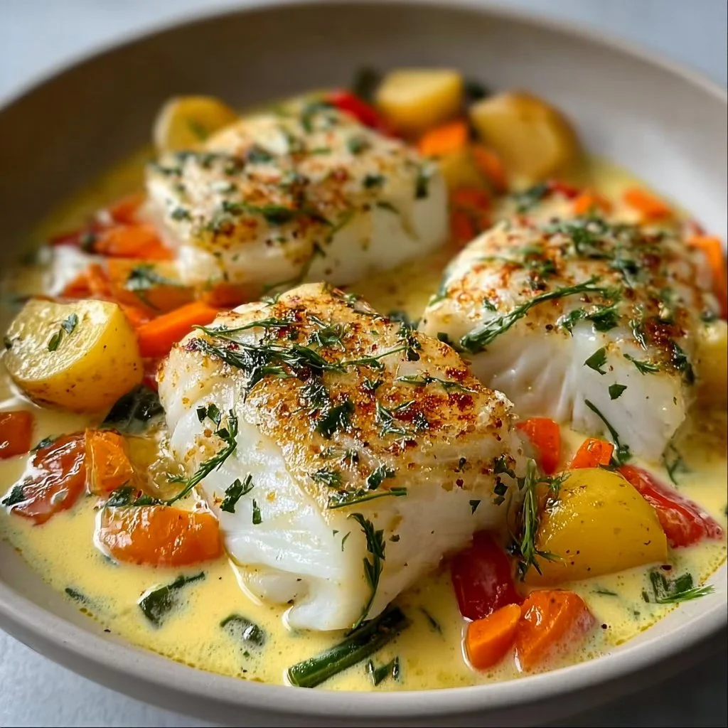 Filets de cabillaud au four