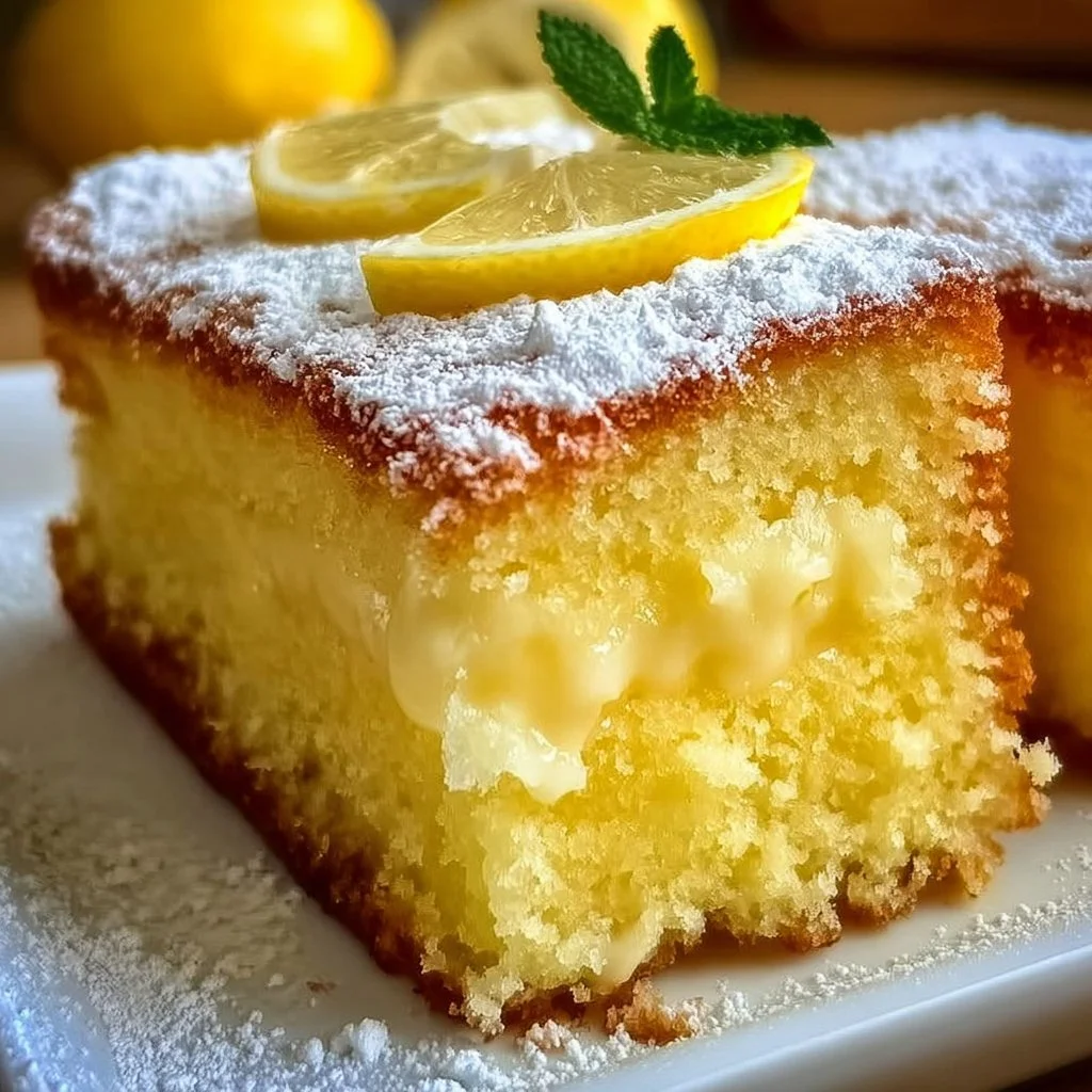 Gâteau au Citron Qui Fond Dans La Bouche