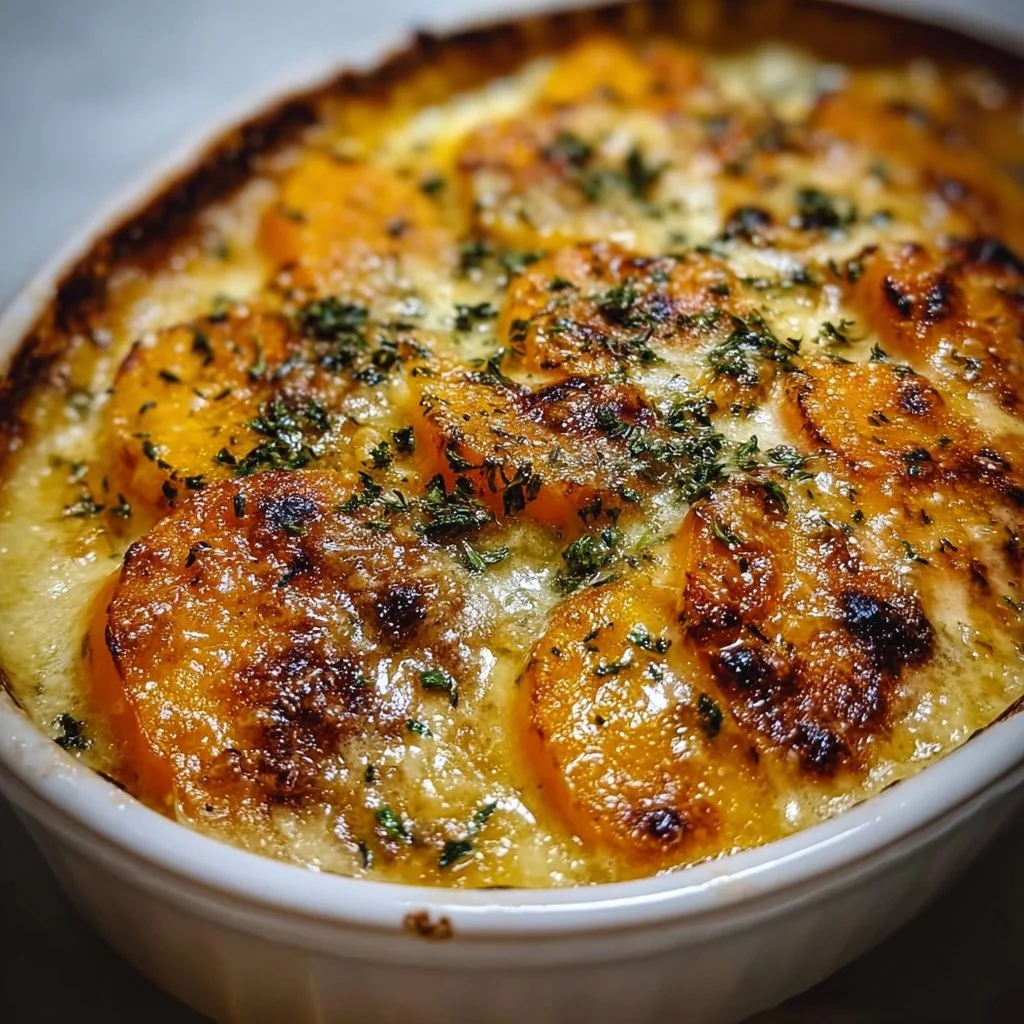 Gratin dauphinois de butternut crémeux à tomber par terre