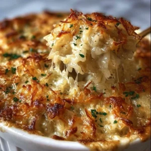 Gratin de Poulet aux Oignons Français et Riz, un plat familial réconfortant