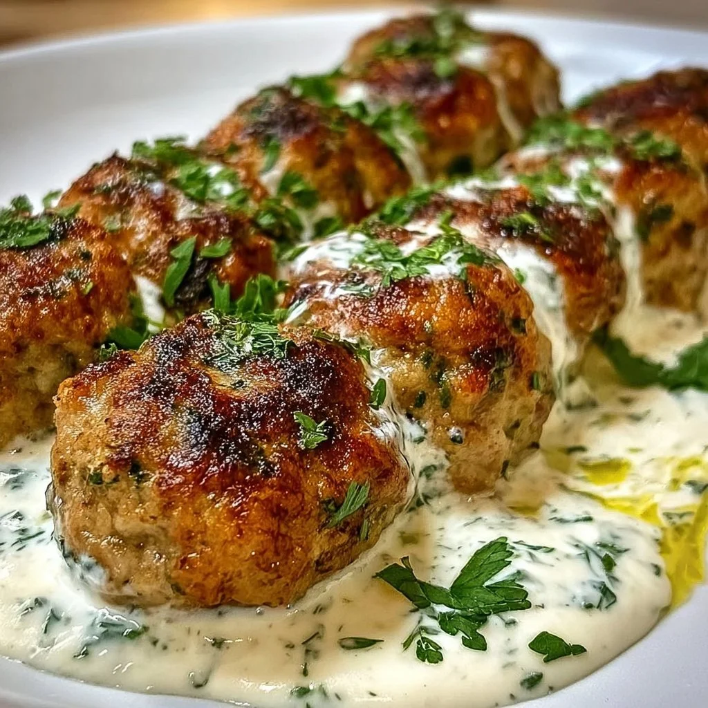 Kofta de poulet sauce yaourt à l'ail
