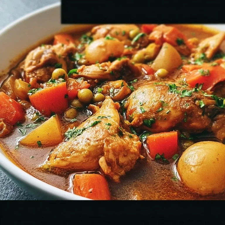 Mijoté de poulet aux légumes savoureux et coloré dans une casserole