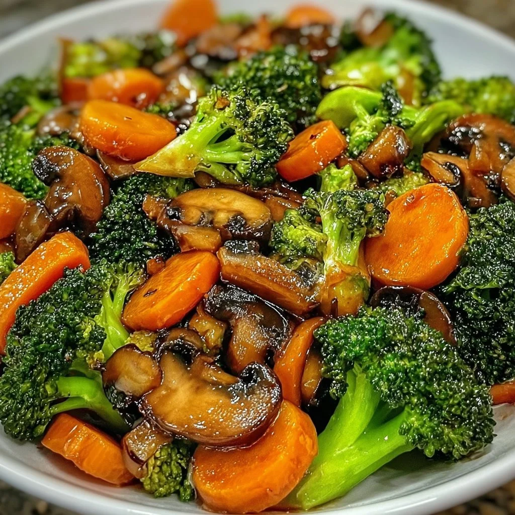 Mon Sauté de Brocoli, Carotte & Champignons