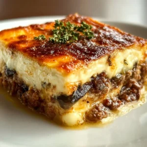 Moussaka grecque - plat savoureux à base d'aubergines et viande