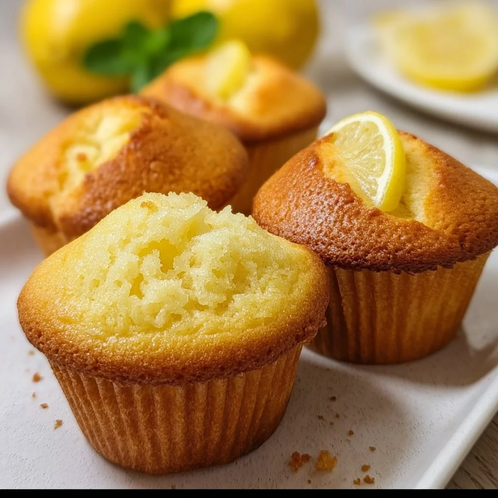 Muffins au citron airfryer moelleux et pleins de peps