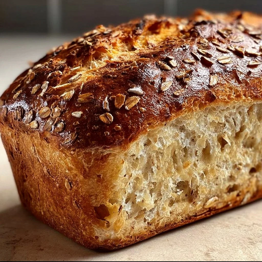 Pain aux Flocons d'Avoine préparé en 5 minutes, léger et nutritif