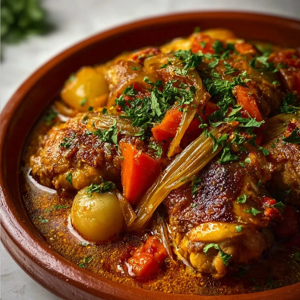Plat marocain au poulet