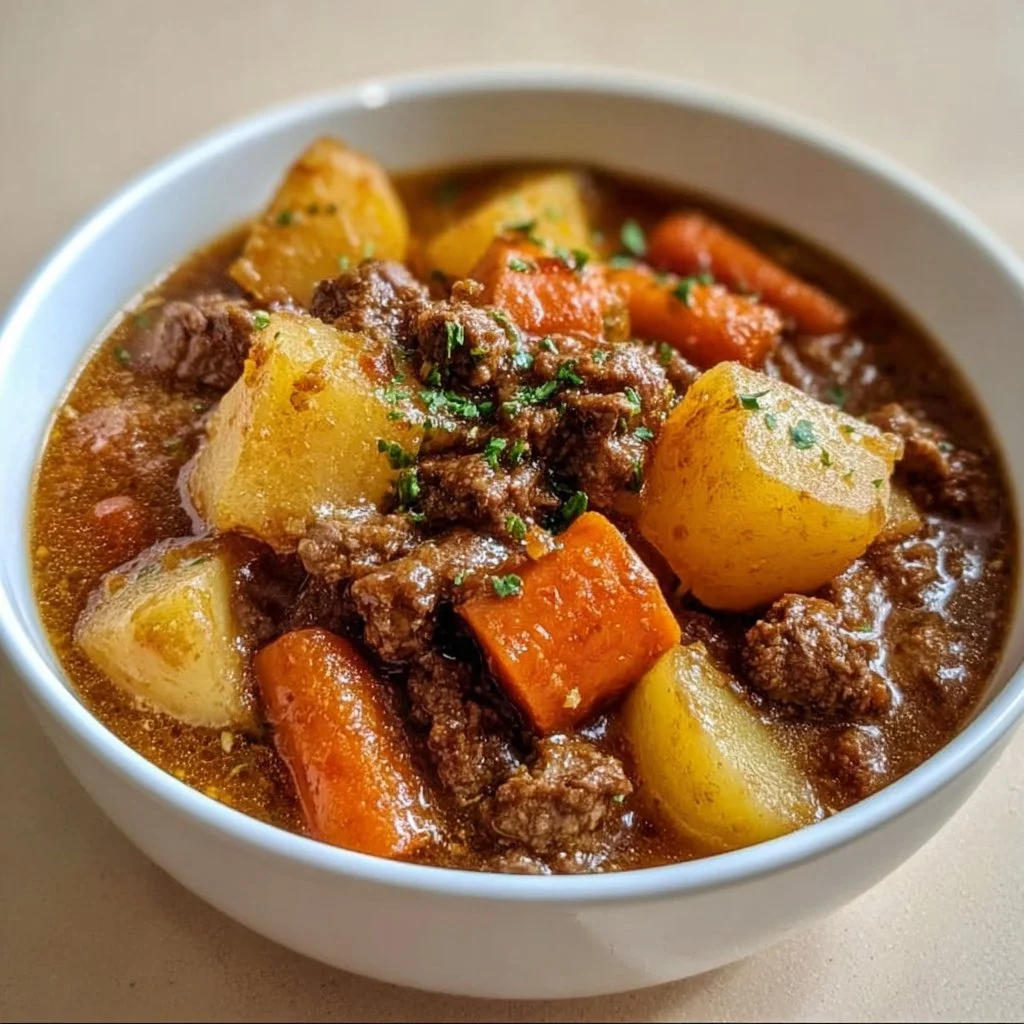 Ragoût de bœuf du pauvre : recette facile avec pommes de terre et carottes