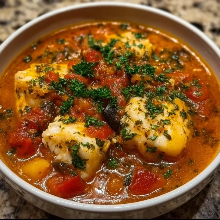 Ragoût de poisson aux accents siciliens, plat savoureux et coloré