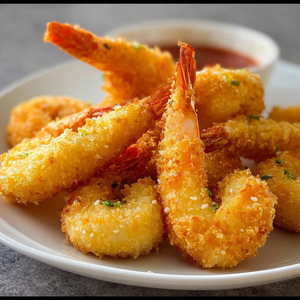 Recette de tempura crevettes cuites à la friteuse à air, légère et savoureuse